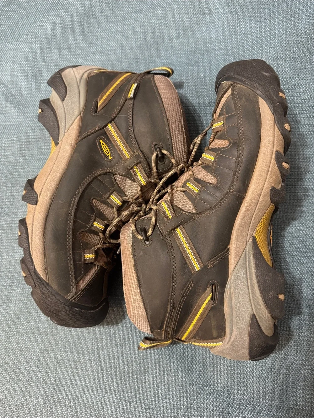 KEEN Targhee II Mid Waterproof Hiking Boots Men's Size 10 Canteen/Olive 1002375